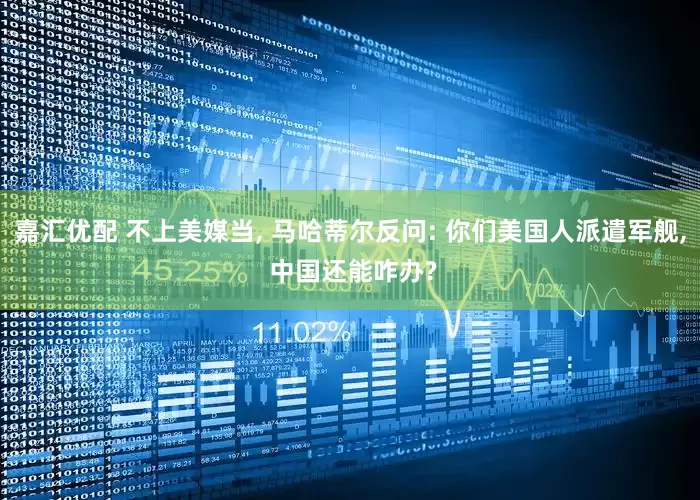 嘉汇优配 不上美媒当, 马哈蒂尔反问: 你们美国人派遣军舰, 中国还能咋办?