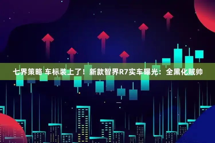 七界策略 车标装上了！新款智界R7实车曝光：全黑化贼帅