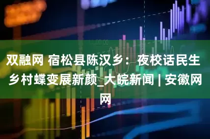 双融网 宿松县陈汉乡：夜校话民生 乡村蝶变展新颜_大皖新闻 | 安徽网