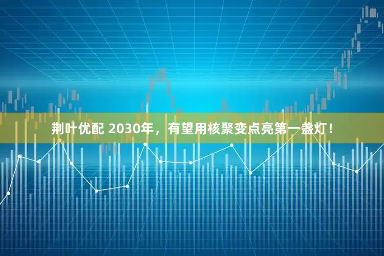 荆叶优配 2030年，有望用核聚变点亮第一盏灯！