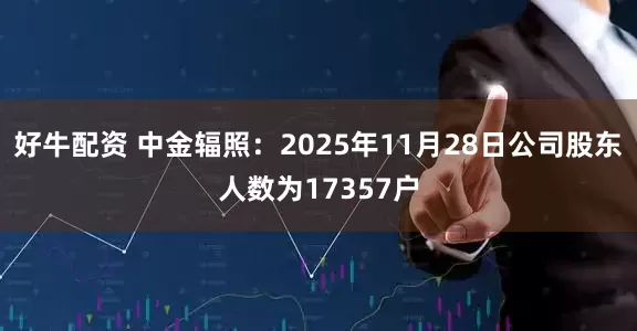 好牛配资 中金辐照：2025年11月28日公司股东人数为17357户